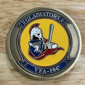 Challenge Coin Gladiators VFA-106 Hornet TAC Demo Team Military